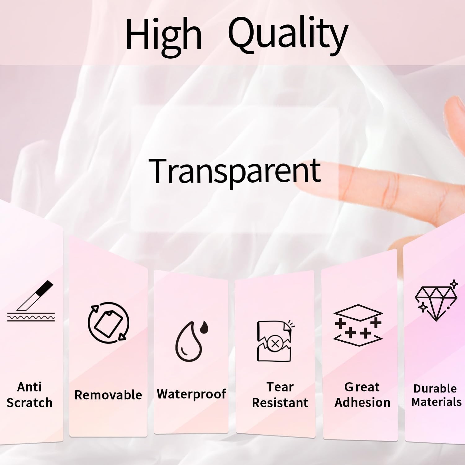 Transparent Clear Thermal Label Stickers, 2 x 1 Inch Printable Transparent St…