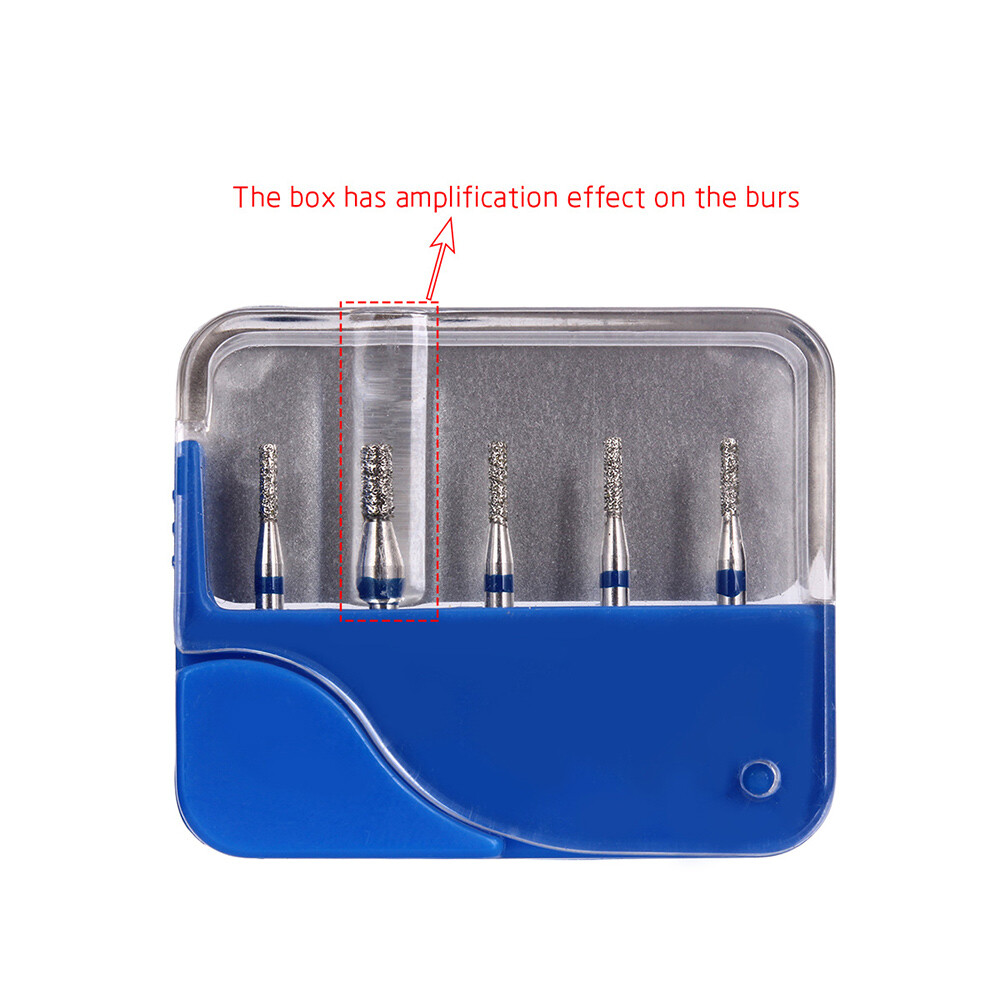 100Pcs Dental Diamond Burs Polishing Repair Kit for High Speed Handpiece 20Types