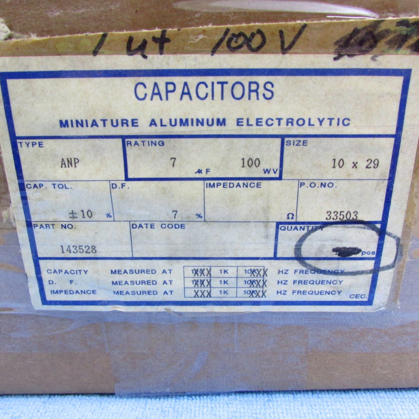 Qty 2 ( 7uF ) 100V Metalized Polyester Film Speaker Crossover Capacitor