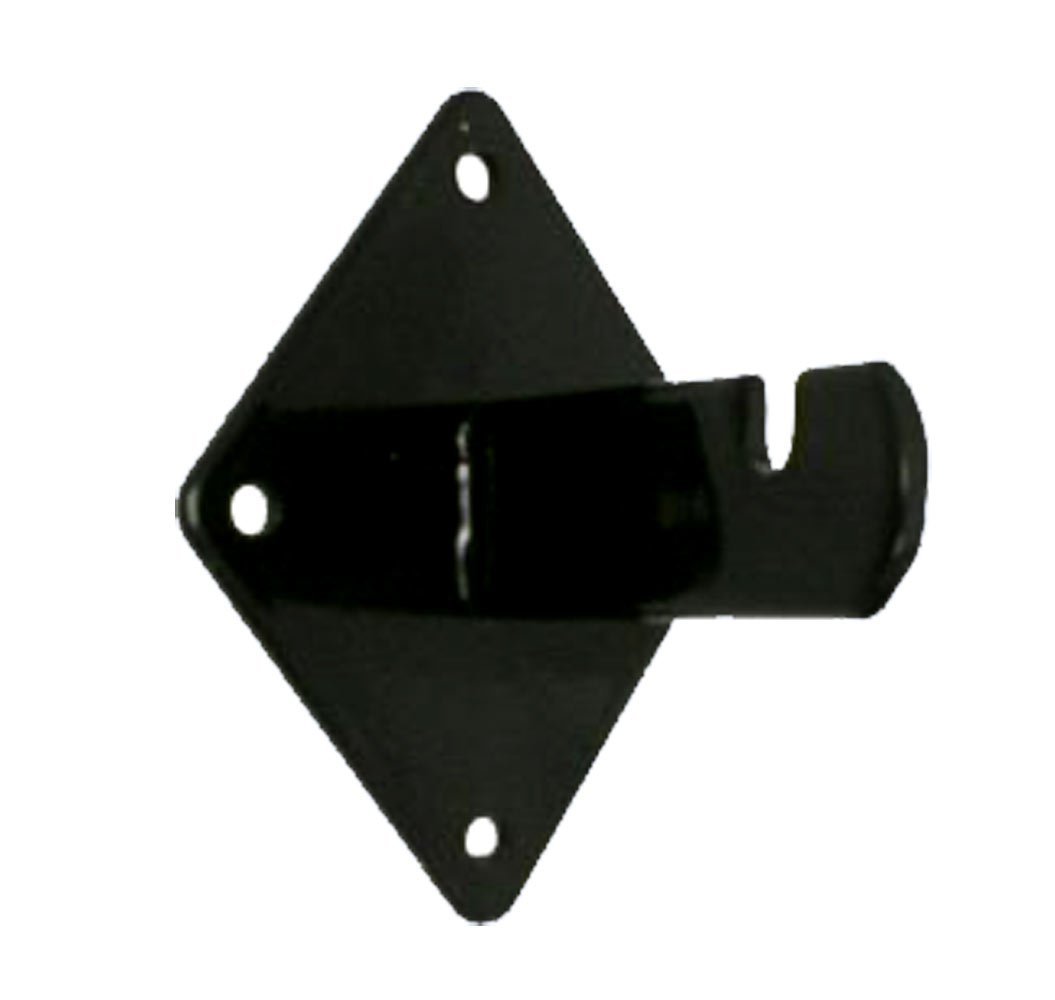 Gridwall Wall Mount Bracket – Grid Panel Mounting Brackets – Black – 24 Pieces