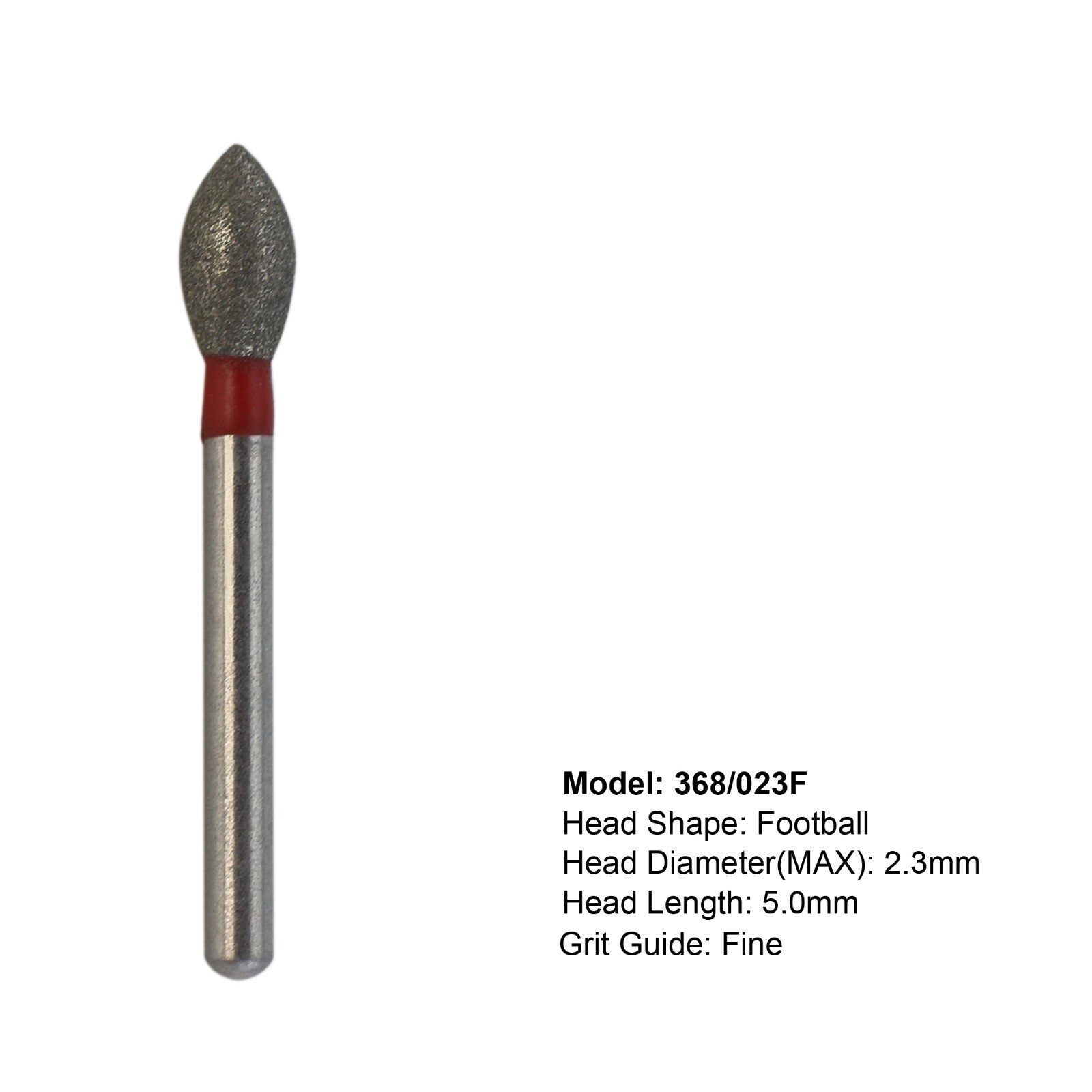 Dental Diamond Burs FG High Speed Round End Taper Egg Football Coarse Grit 368