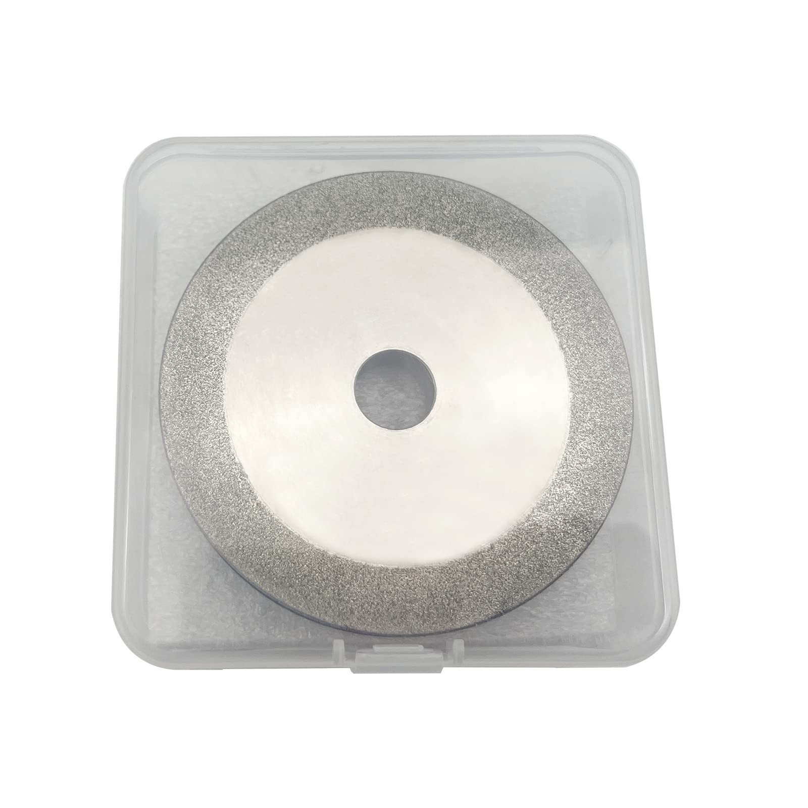 3 inch Flat Diamond Grinding Wheel 150 Grit, 1/2″ Arbor, 10mm Wide for…
