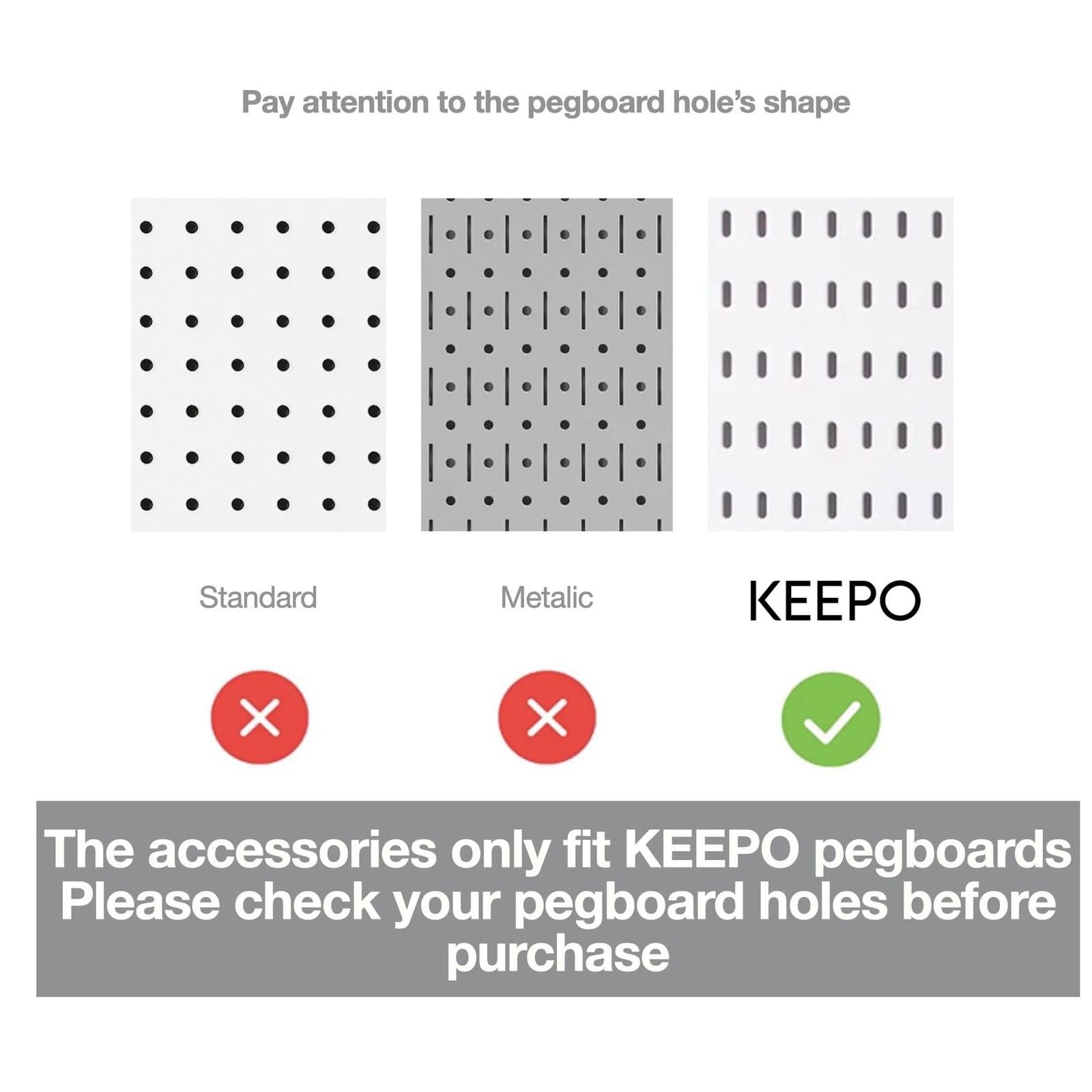 Pegboard , Peg Board Accessory Kit for Wall Organizer, Container, Racks, and …