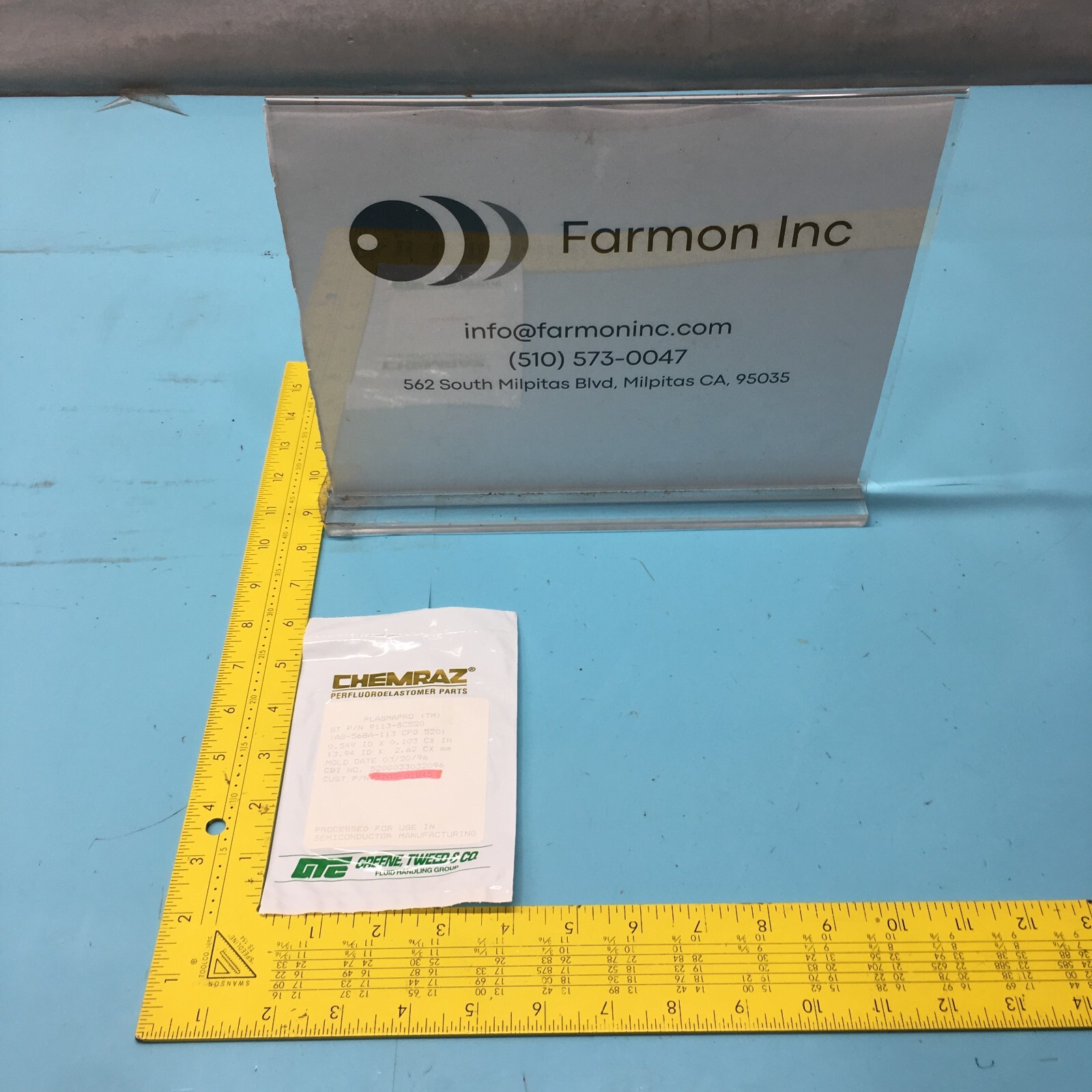 CHEMRAZ 9113-SC520 O-RING AS-568A-113 CPD 520, 2-113, 3700-01845, 158418