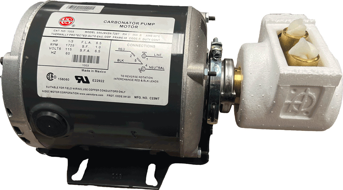 Glycol Unit Pump/Motor Kit 75 GPH 115V, Replace Perlick, MicroMatic, Marathon