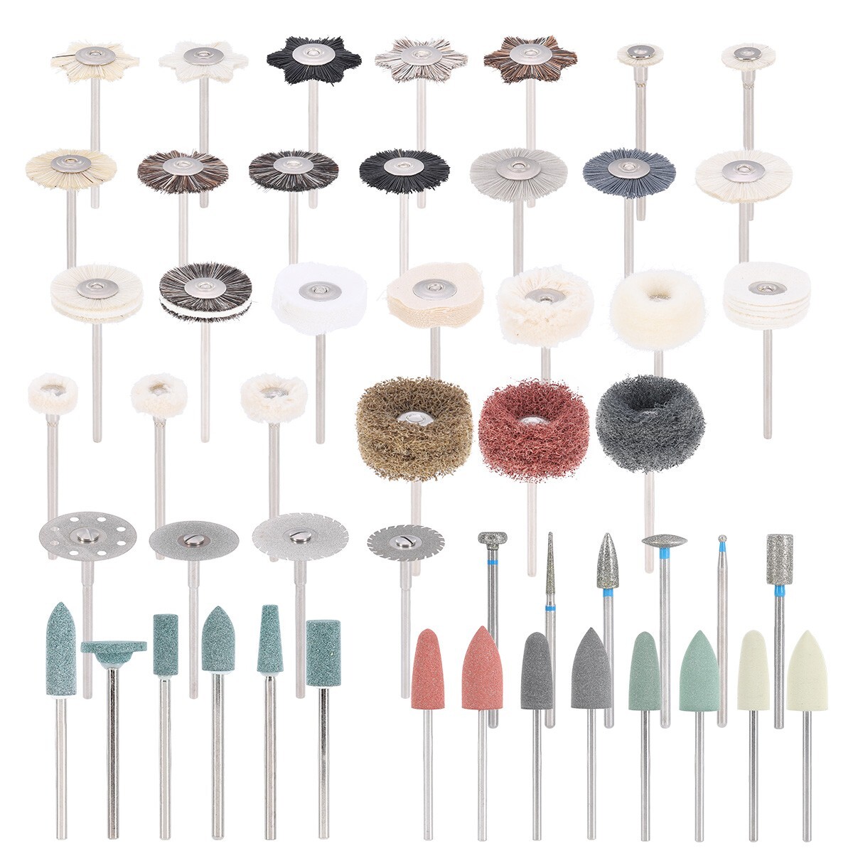 51pcs Dental Lab Polishing Burs Kit HP 2.35mm for Composite Ceramic Polishing US