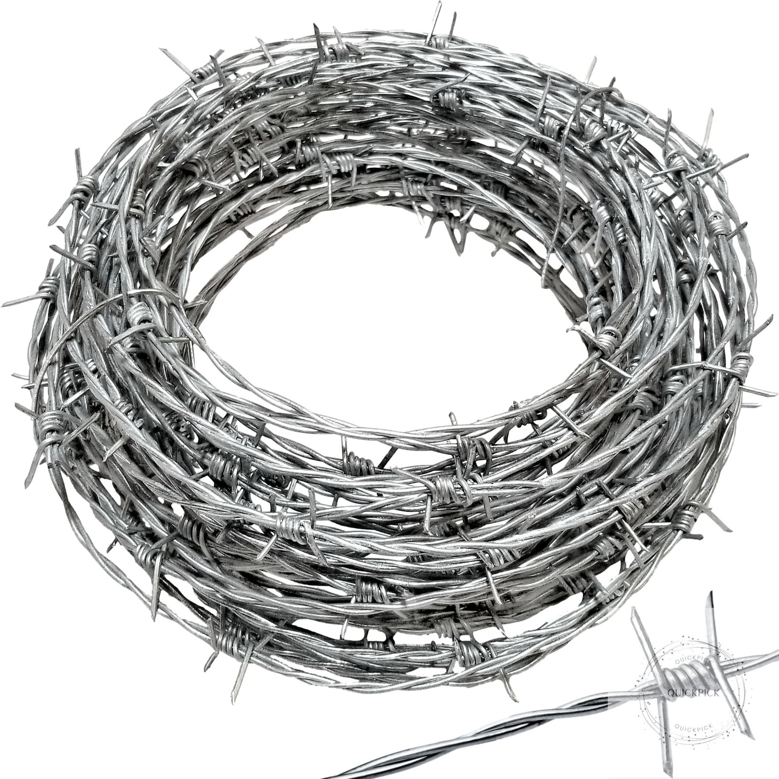 Real Barbed Wire 50ft 18 Gauge – Great for Crafts, Fences, and Critter Deterrent