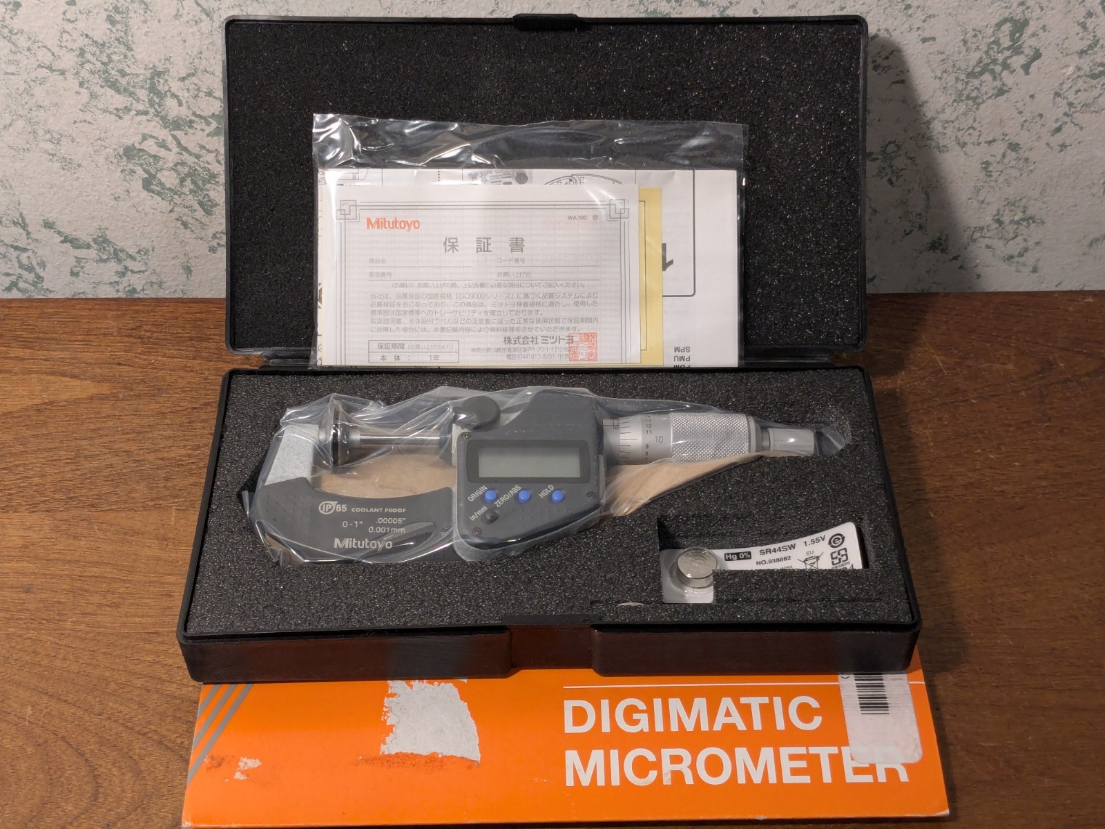 MITUTOYO 0-1 Inch DIGITAL Disc MICROMETER NO 323-350-30 w/ CASE – SEALED NOS