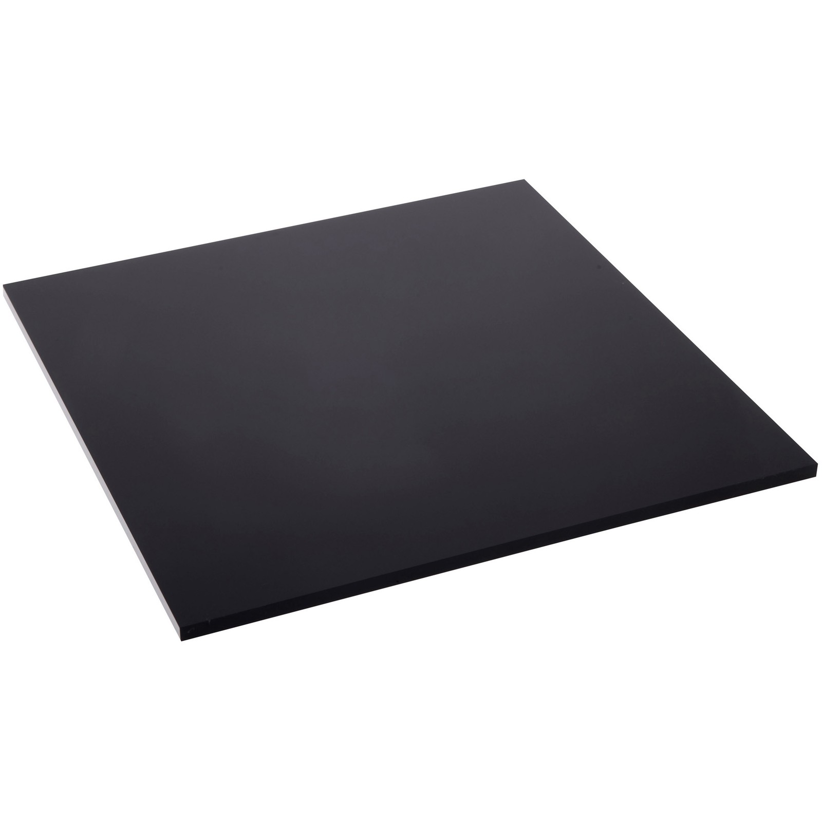 Plymor Black Acrylic Square Polished Edge Display Base, 8″ W x 8″ D x 0.25″ H