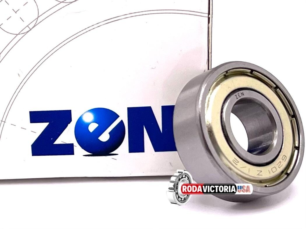 ZEN 6201 8 ZZ BALL BEARING, METAL SHIELDED, SPECIAL BORE 1/2″ 6201-1/2 465898