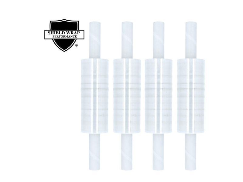 20″ x 1000′ 4 Rolls 80 Ga Extended Core Pallet Packing Stretch Shrink Wrap Clear