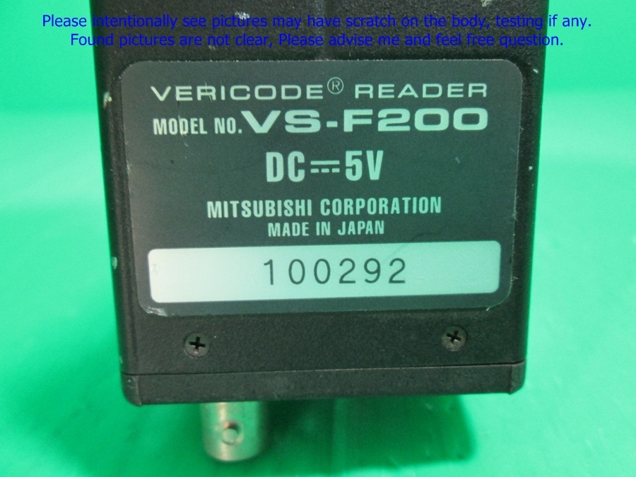 Misubishi VERICODE VS-F200, 2D CCD Image Sensor as photo, sn:0292, Promotion 1.
