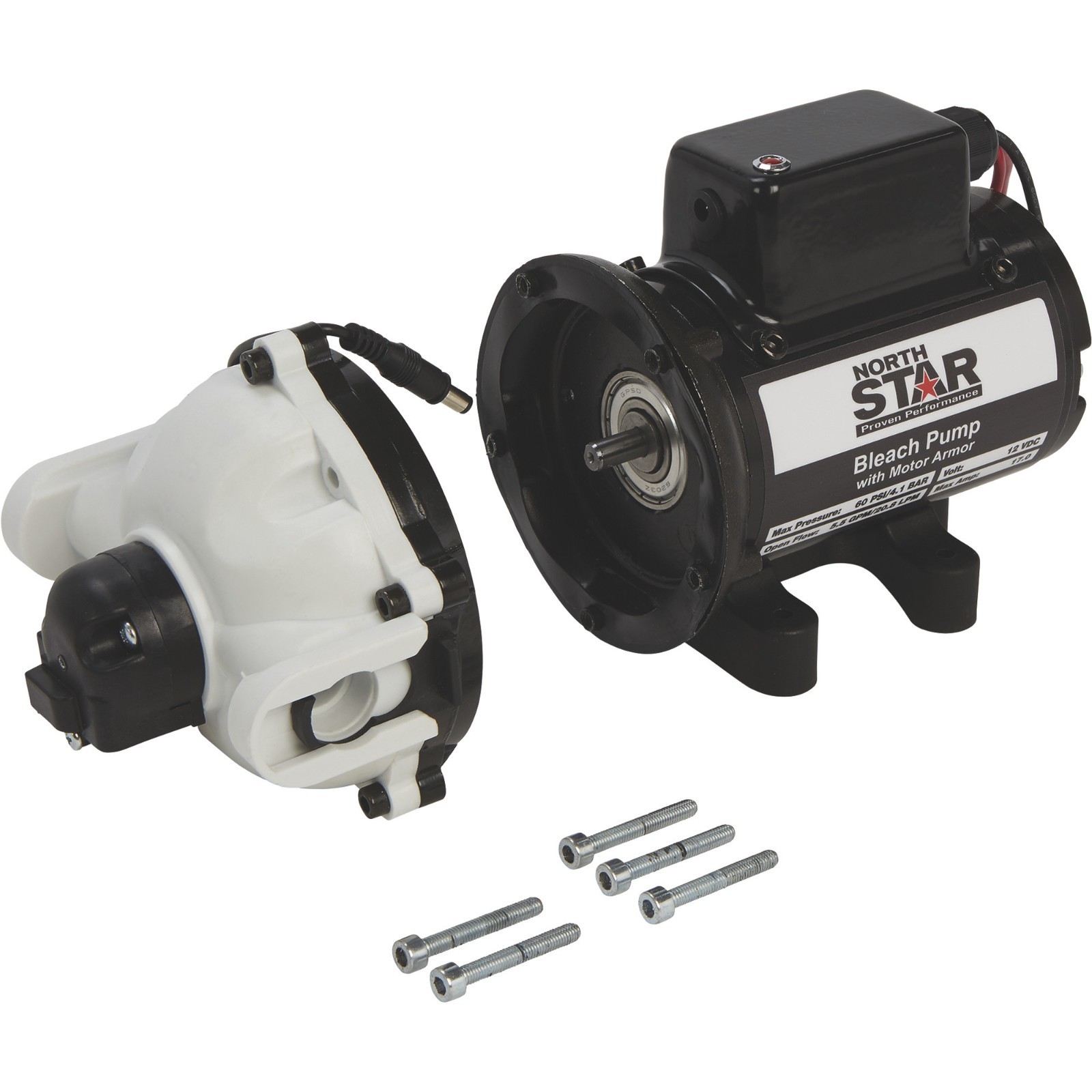 NorthStar 4.0 GPM Soft Wash and Disinfectant Bleach Pump With Motor Armor