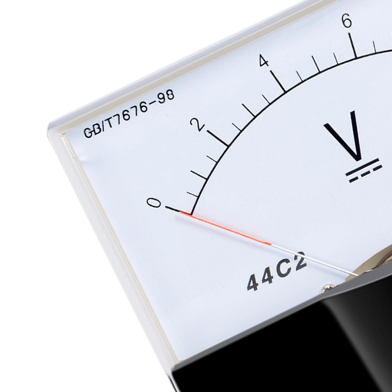 DC 0-10V Analog Panel Voltage Gauge Volt Meter 44C2 1.5% Error