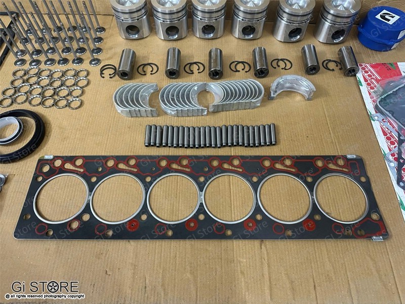 Cummins REBUILD Kit w/ PISTONS MAINS RODS GASKETS 24V 5.9L VP44-98.5 – 02 OEM