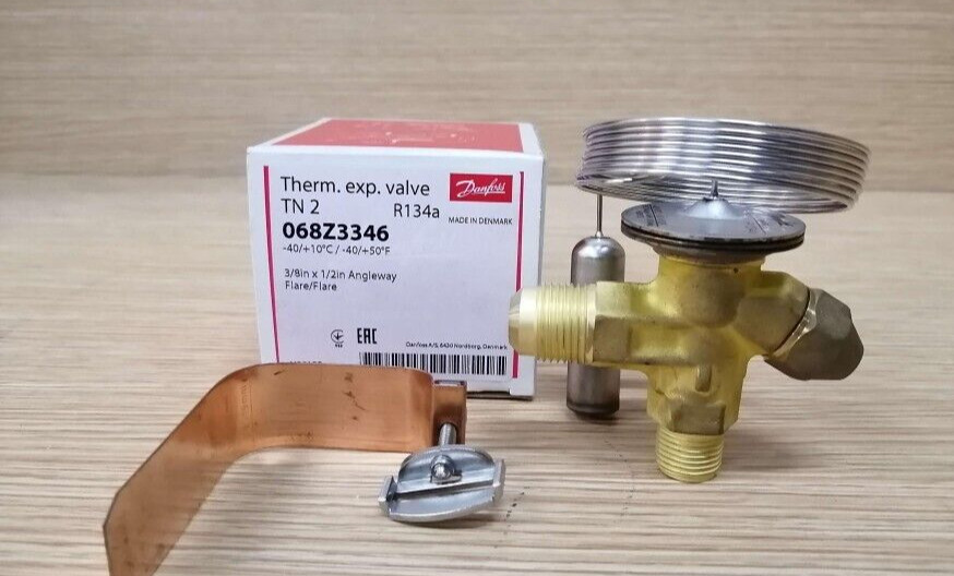 1PC- Danfoss 068Z3346 Thermostatic expansion valve, T 2, R134a/R513A- Brand New