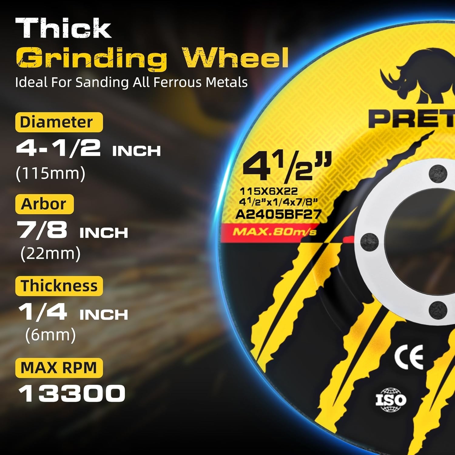 Grinding & Cutting Wheels 4 1/2 inch Set,Angle Grinder Wheel Set,Cut Off Whee…