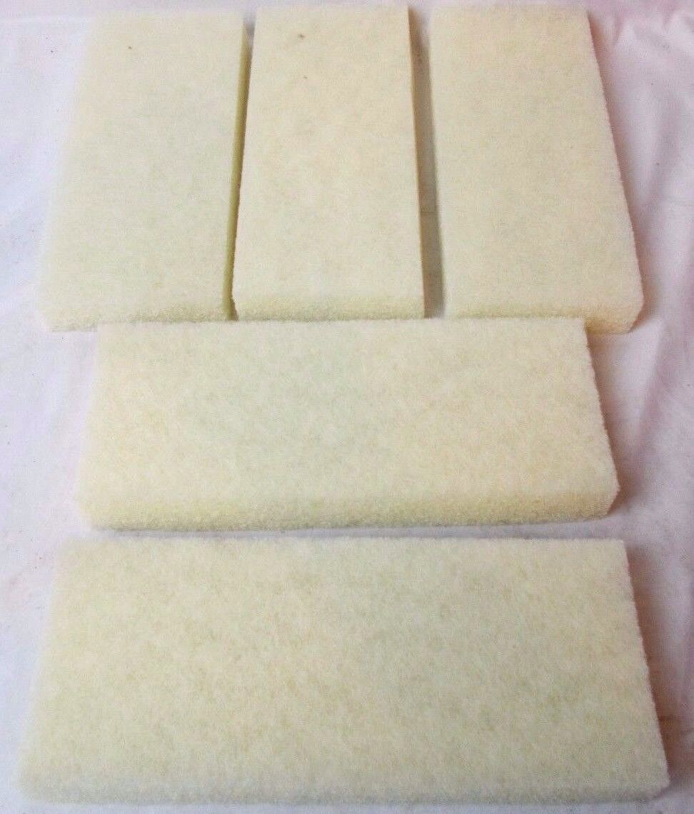 3M Industrial Super Polish Sheets 3-2/3″ W 9″ L White Abrasive Lot of 5 Pieces