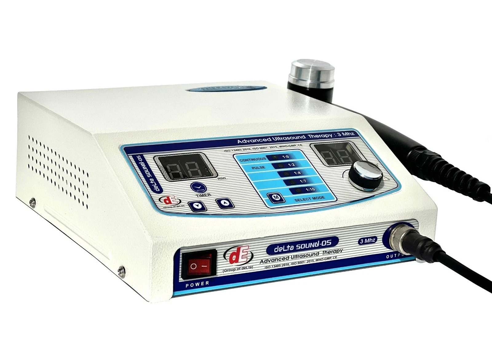 Premium Ultrasound Therapy Machine 3 Mhz With Best Handle DE Group of Delta