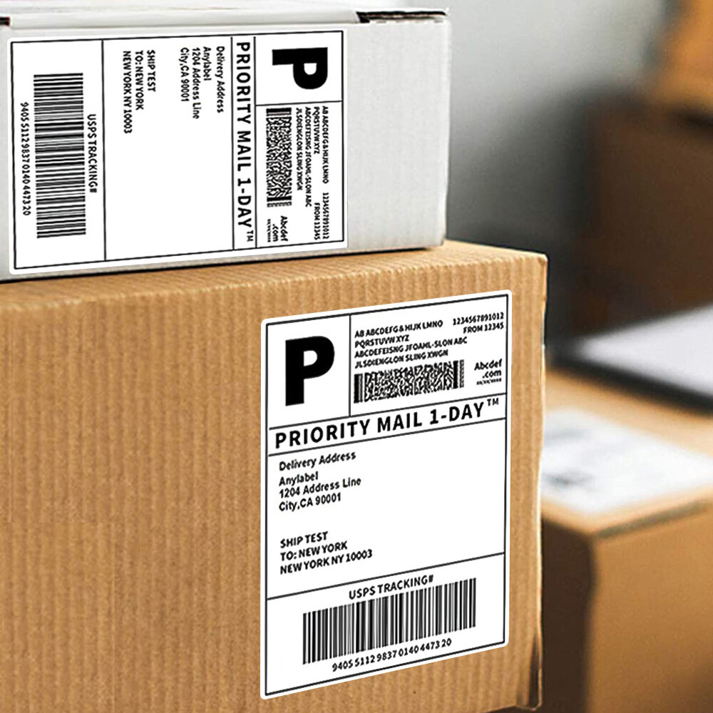 4″x6″ Direct Thermal Shipping Labels for Zebra&Rollo Printers Fanfold and Rolls