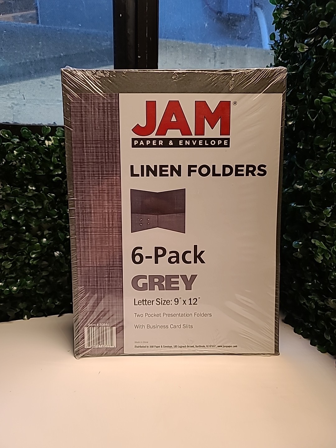 JAM Paper & Envelope – Portfolio Folder Grey 6/Pack 9-1/4″ X 11-1/2″