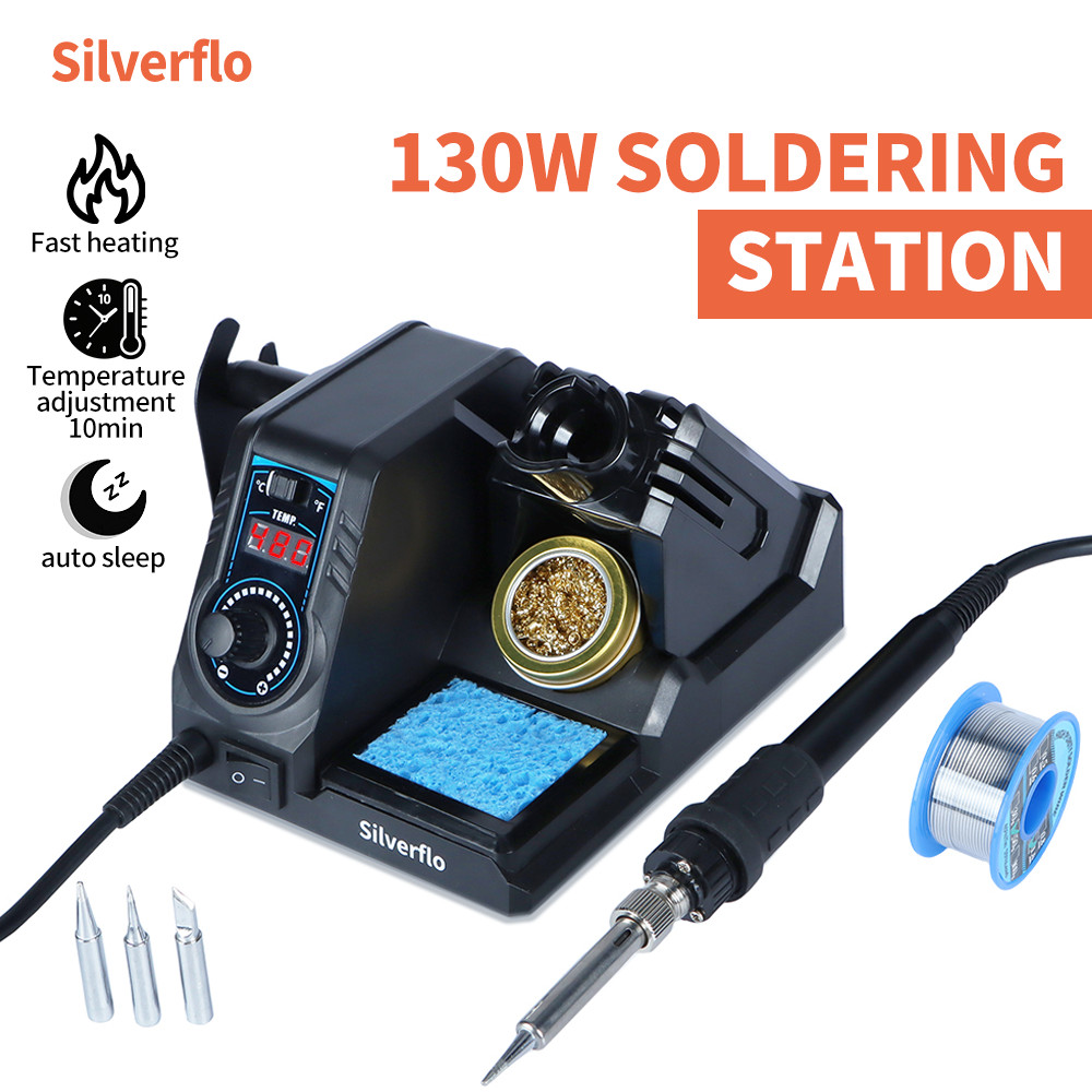 130W Digital Soldering iron Station kit Quick Heat Adjustable Temp Welding