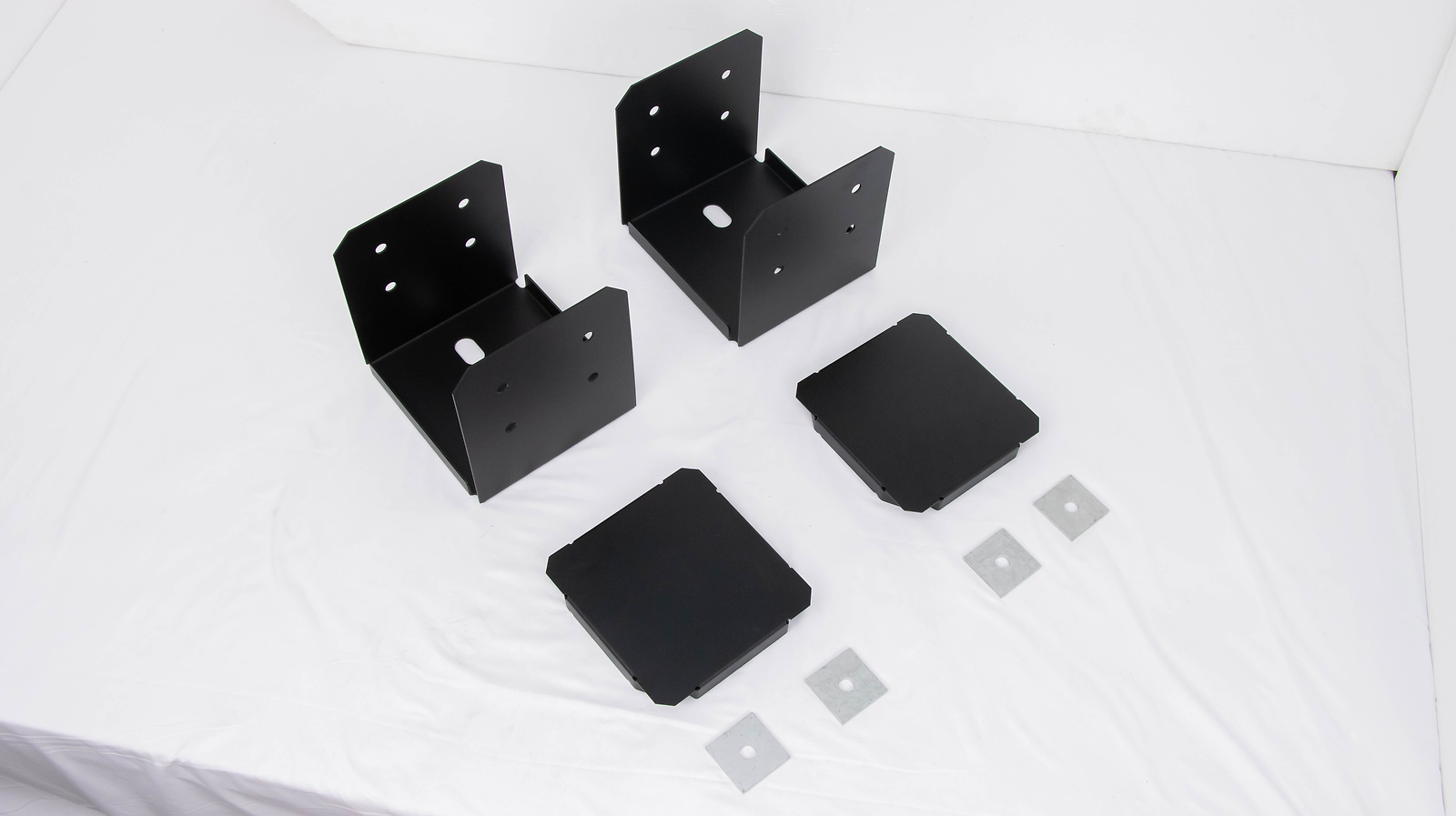 Nominal 10×10 Post Base for Concrete 2-Pack 1-Inch Standoff Pergola Brackets Kit