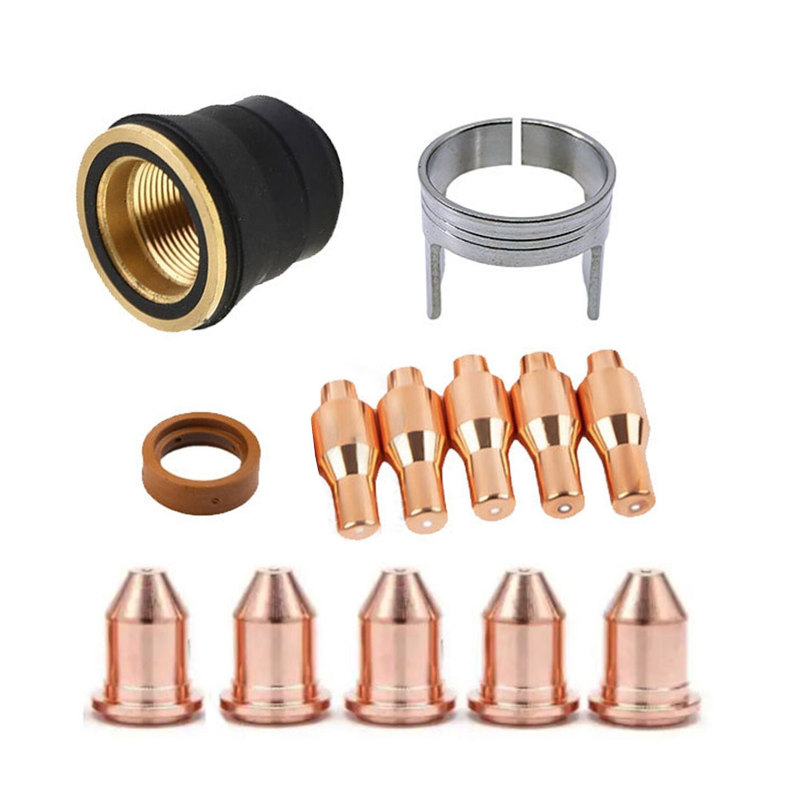 13Pack Titanium 45A Plasma Cutter Nozzle And Electrode Replacement Kit