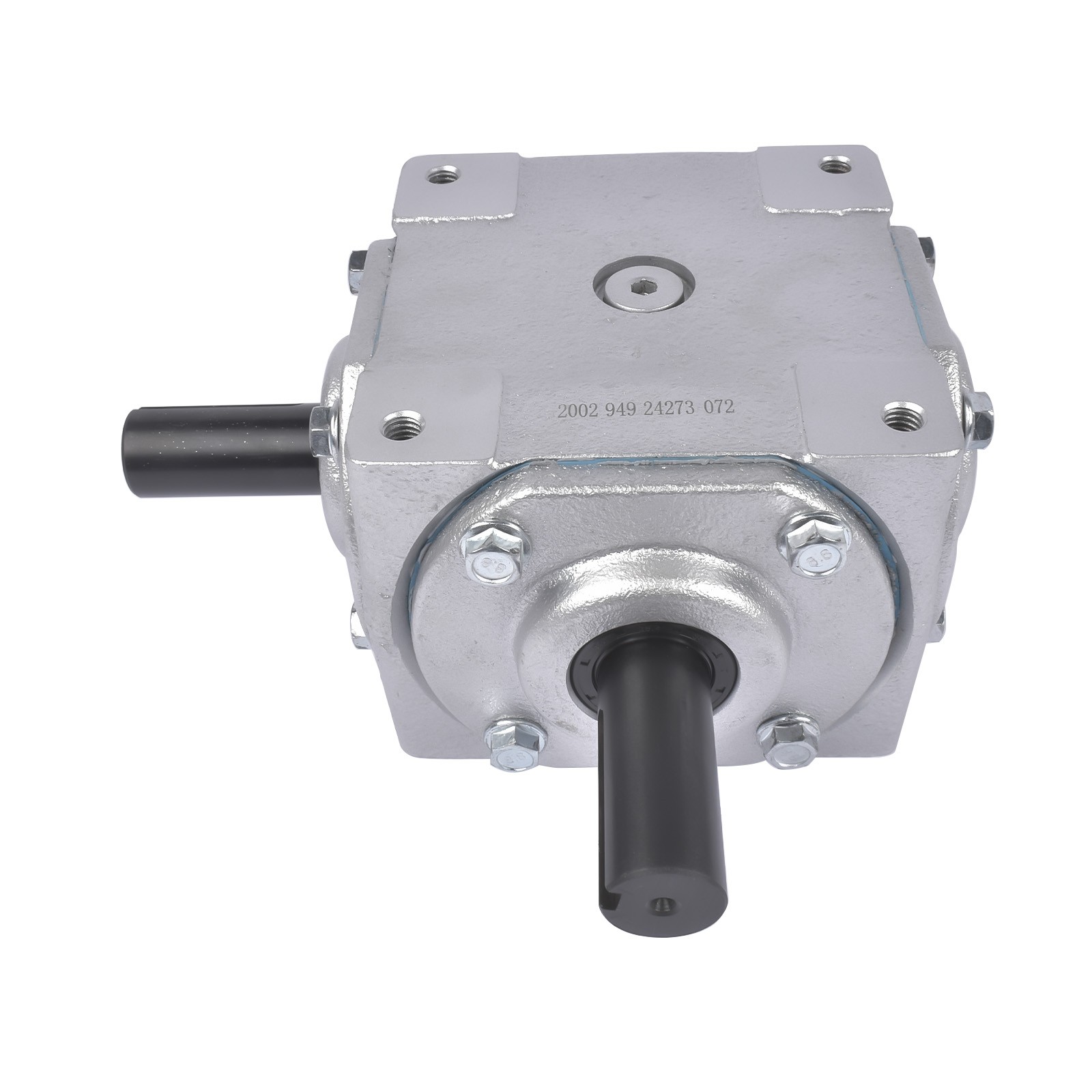 NEW 90 Degree Speed Ratio 1:1 CW/CW Right Angle Bevel Gearbox w/ 2 Keyed Shafts