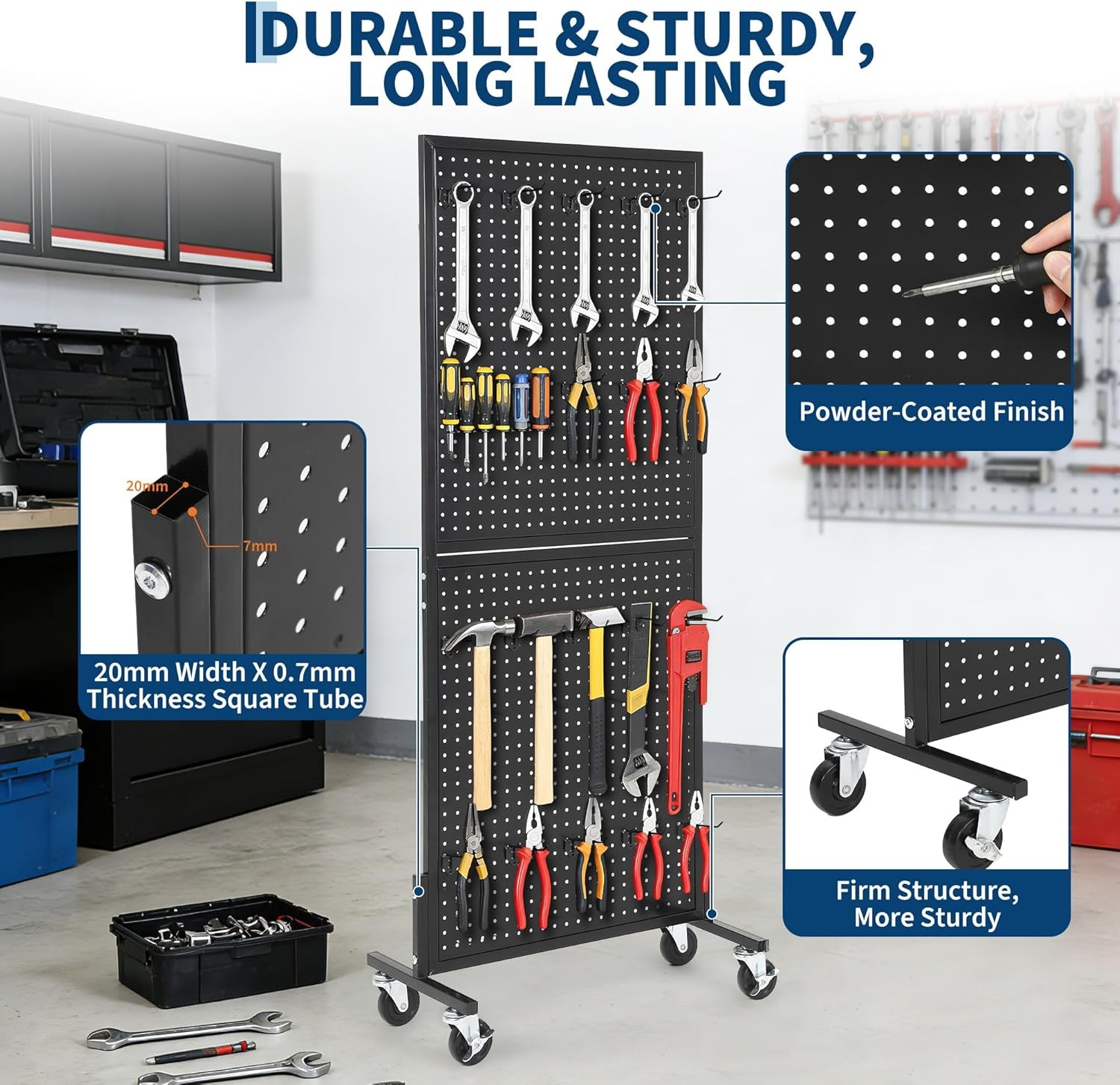 2X5Ft Standing Pegboard Display Peg Board Display Rack Pegboards Display Stand