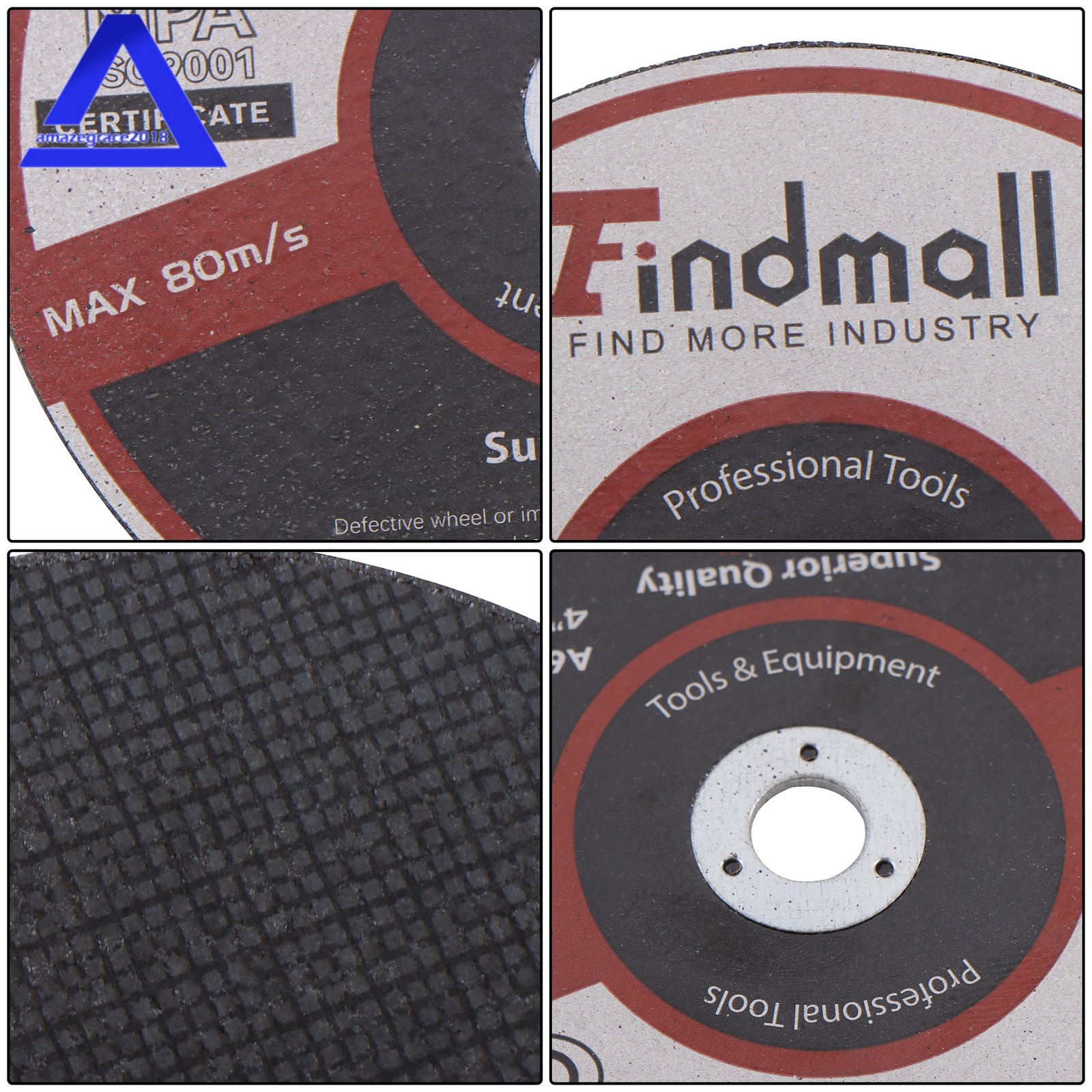 50 Pack – 4″ × 1/16″ × 3/8″ Cut-Off Wheels for Die Grinder Metal Cutting Disc