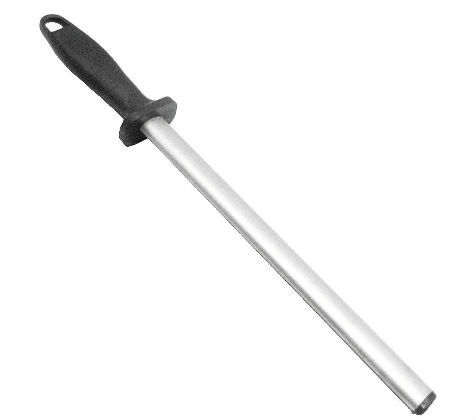 10 Inch Diamond Knife Sharpening Steel Honing Rod Oval Stick Kitchen Sharpener