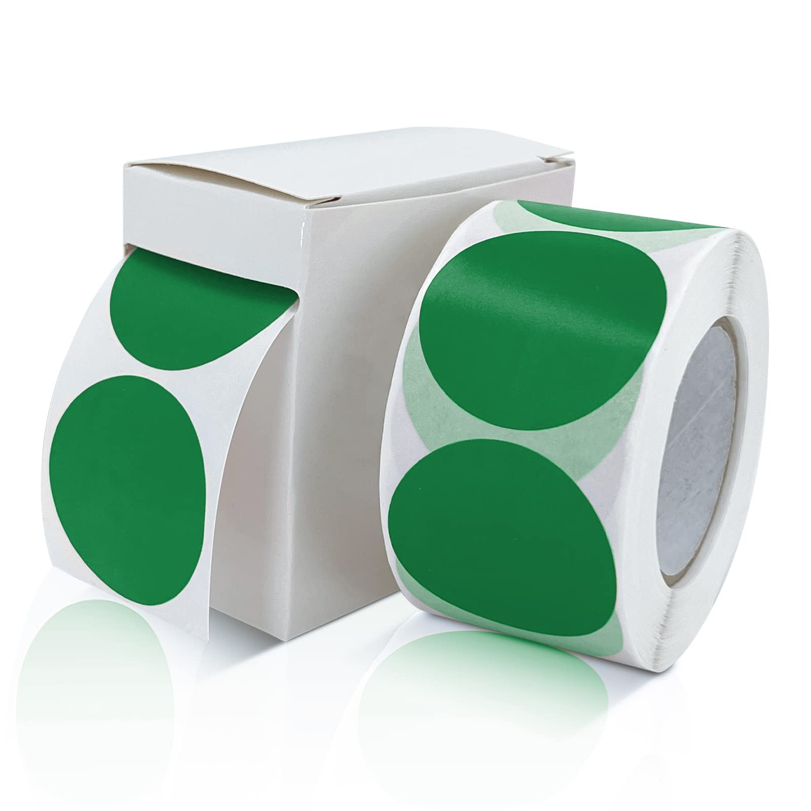 Meitaat Round Stickers Green 1.5 Inch Circle Labels with 1.5″ Diameter,