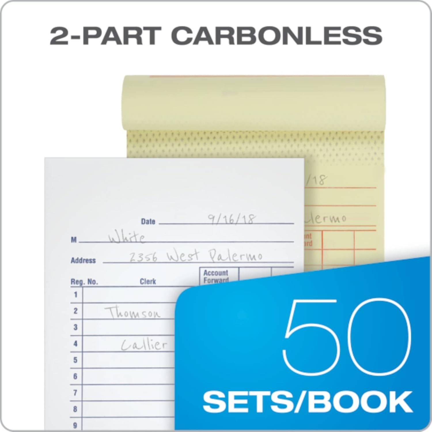**Adams General Purpose Sales Book, Carbonless, (Pack Of 10) (DC3510)** The book