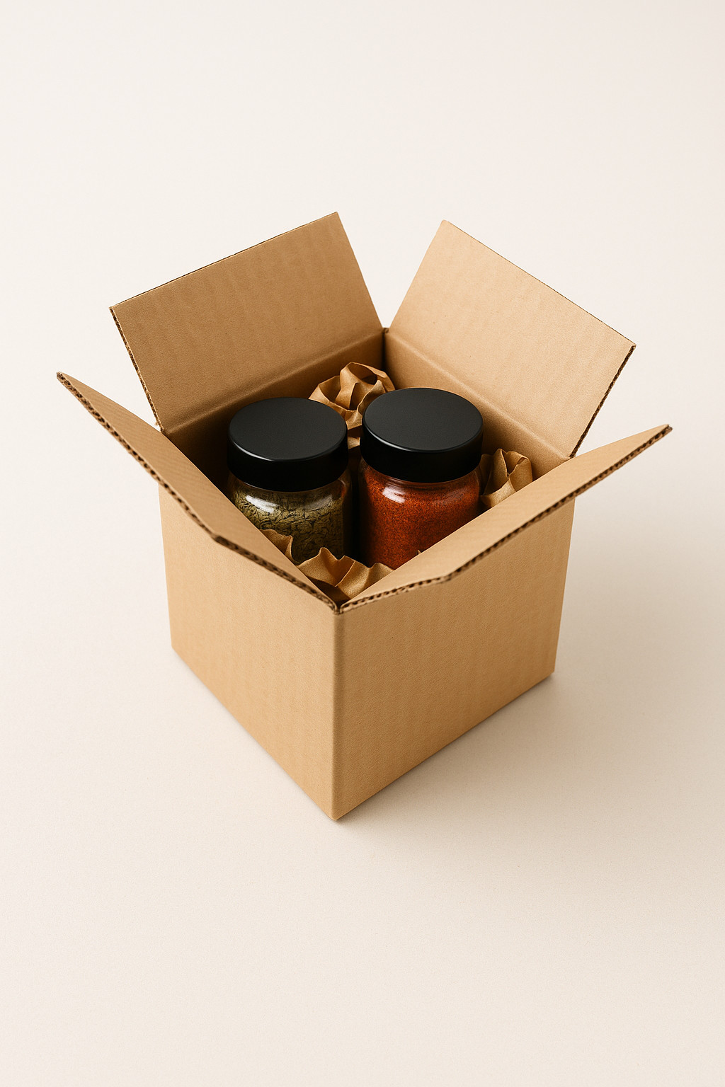 25 Pack 4x4x4 Shipping Boxes | Corrugated Cardboard Mailing Packing Cartons