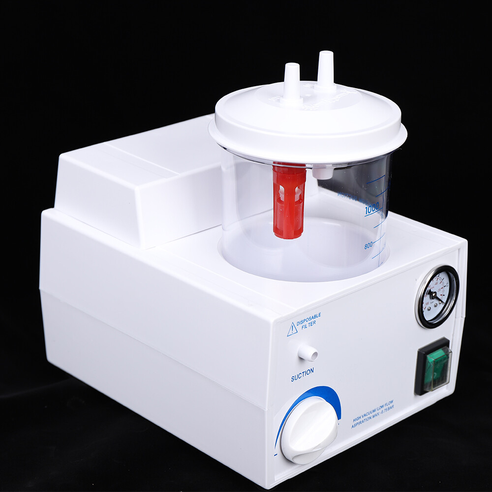 1000mL Portable Phlegm Suction Unit Emergency Medical Vacuum Aspirator Machine