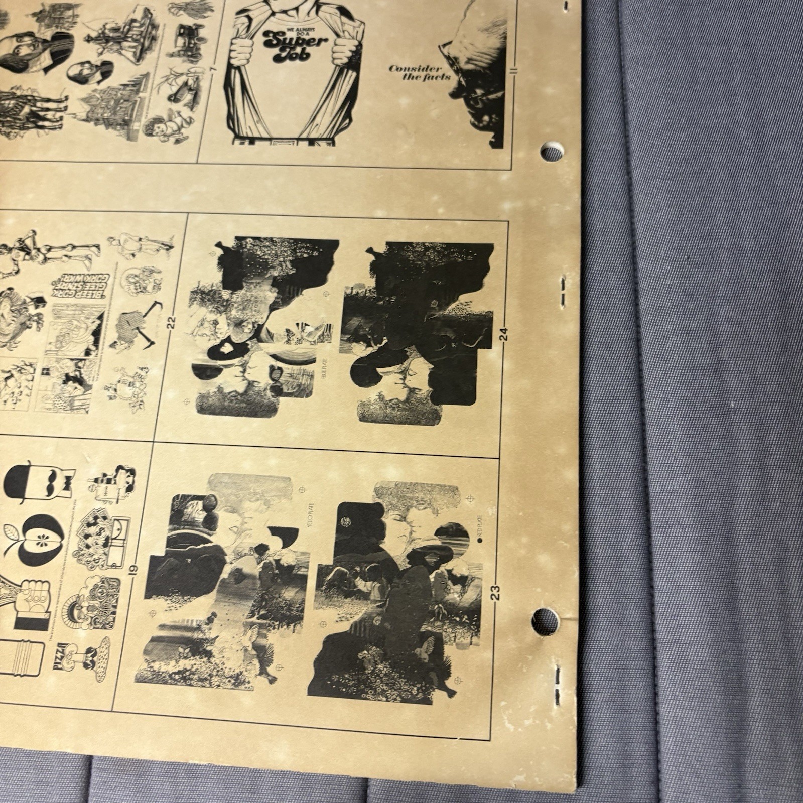 1970s Graphic Clipper Creative Arts Special Sample Issue Color Large Clip Art