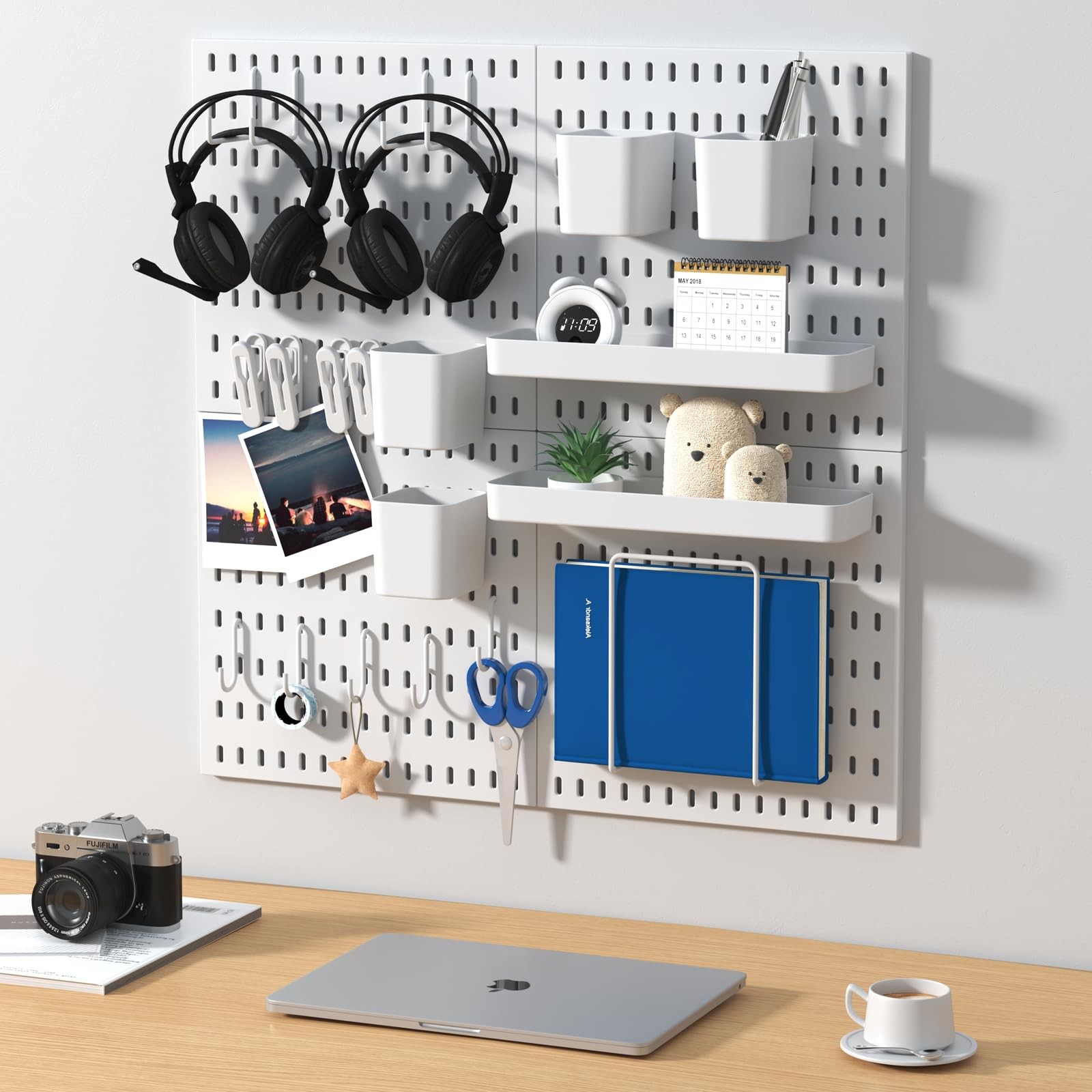 Peg Board Combination Kit, 4 Pegboards with 20 , Pegboard Wall Organizer for …