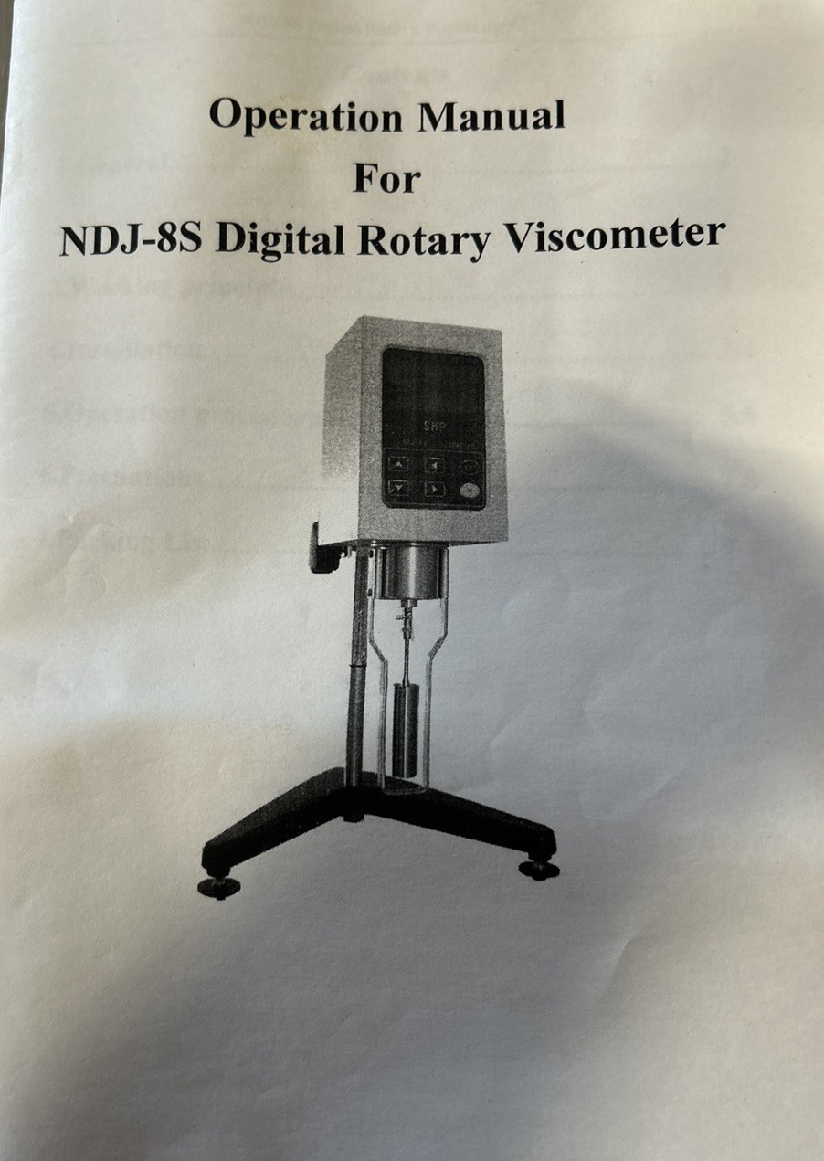FANGRUI NDJ-8S digital rotational viscometer ULR Ultra Low Viscosity Adapter