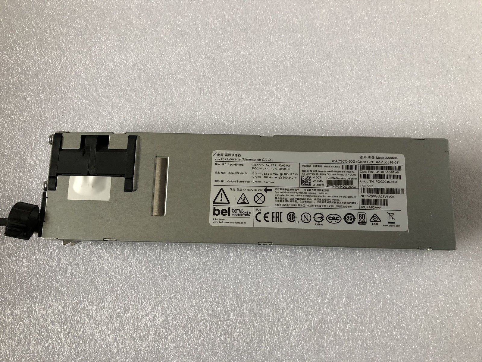 1pc USED power supply NC55-2KW-ACFW 341-100516-01