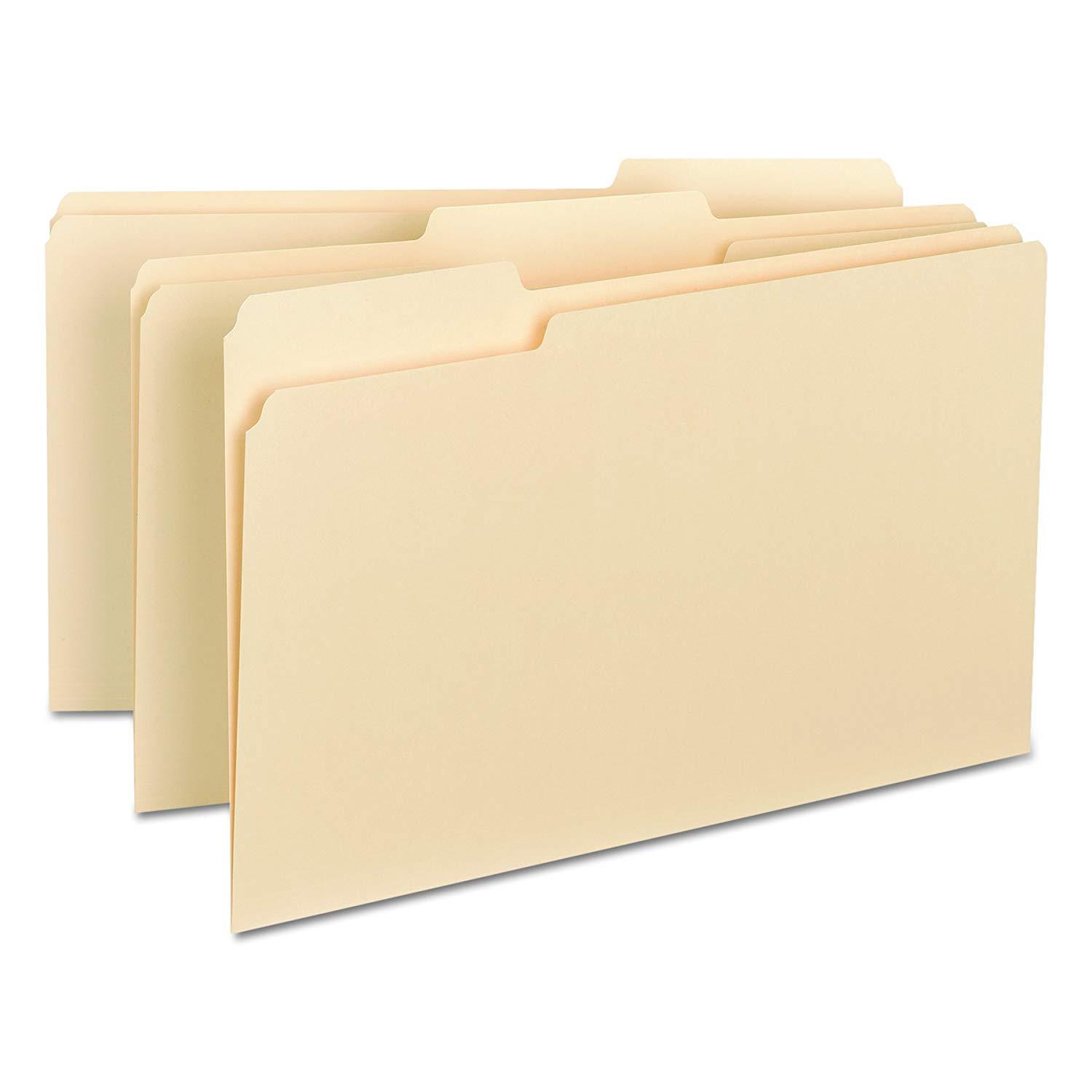 NEW 3 FOLDERS Smead Interior File Folder 1/3-Cut Tab Legal Size Manila 15230#530