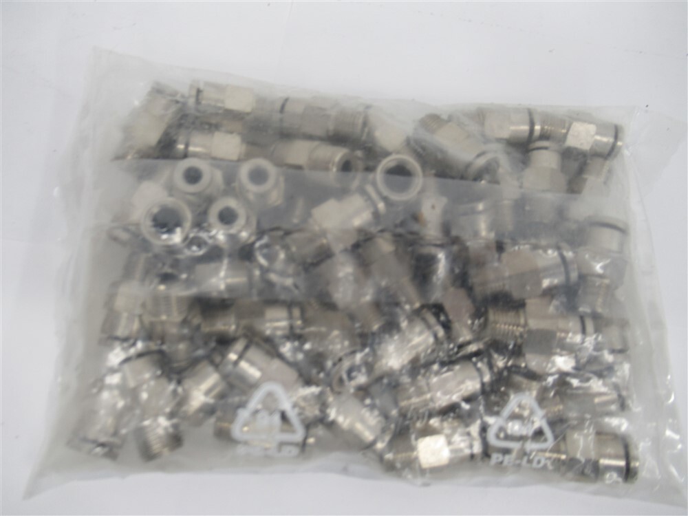 Lincoln 272659 , 1/4″ Tube x 1/8″ NPT Male Straight Fitting (PK 50)