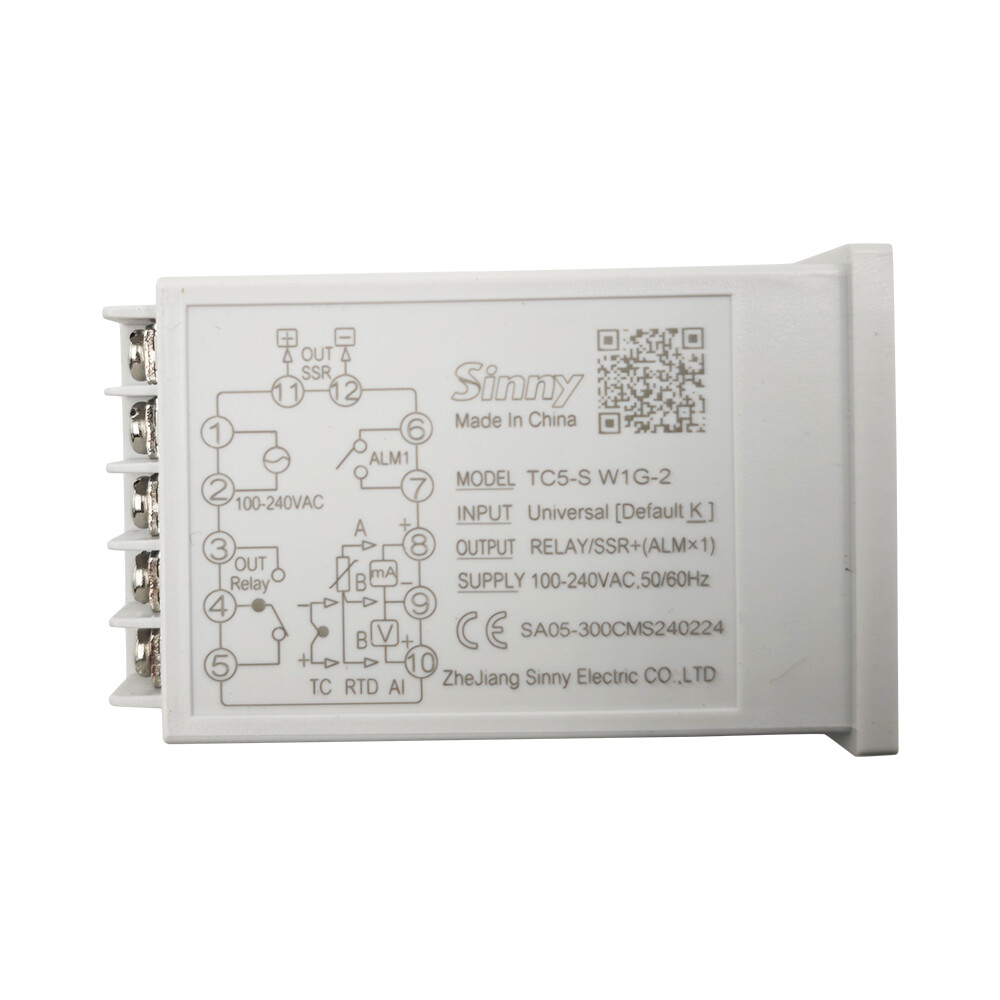 Digital Temperature Controller 100-240VAC/DC 0~1370℃ Thermostat Relay output 10A