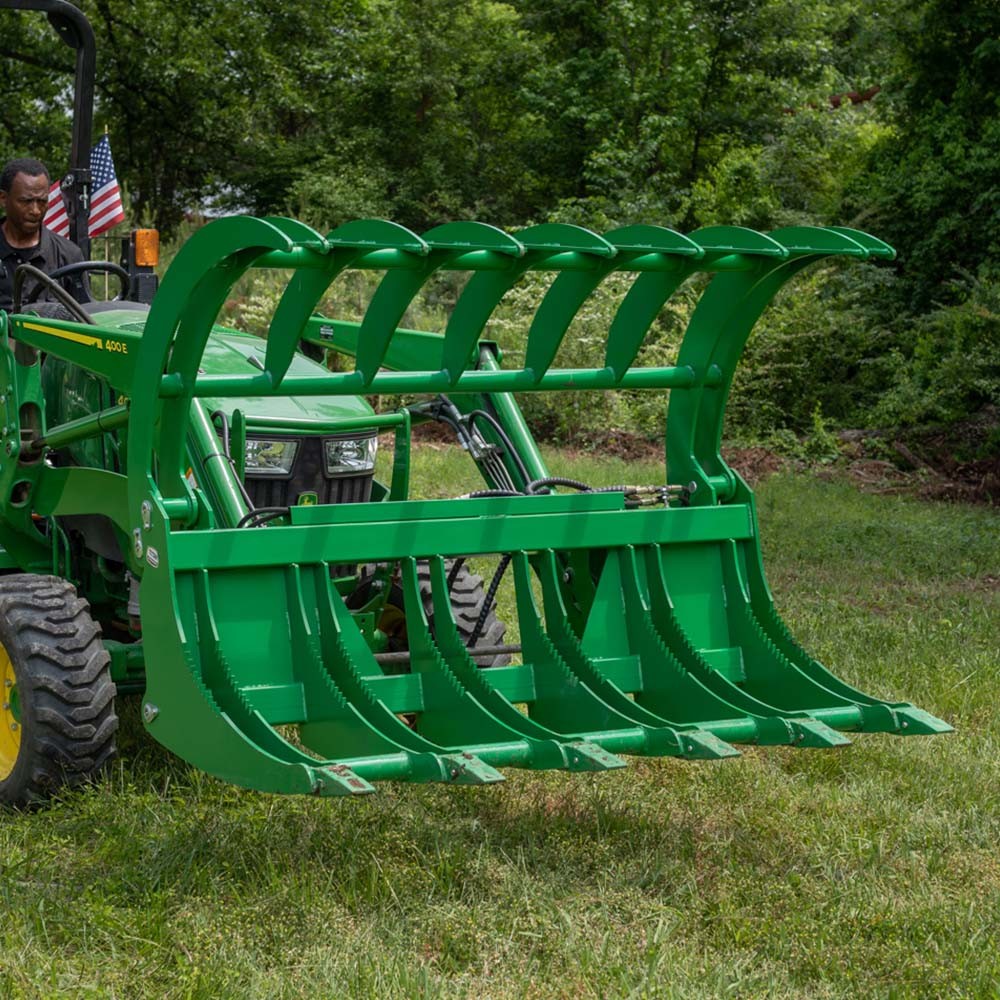 Titan Attachments 60″ HD Root Grapple Rake Attachment Fits John Deere Hook & Pin