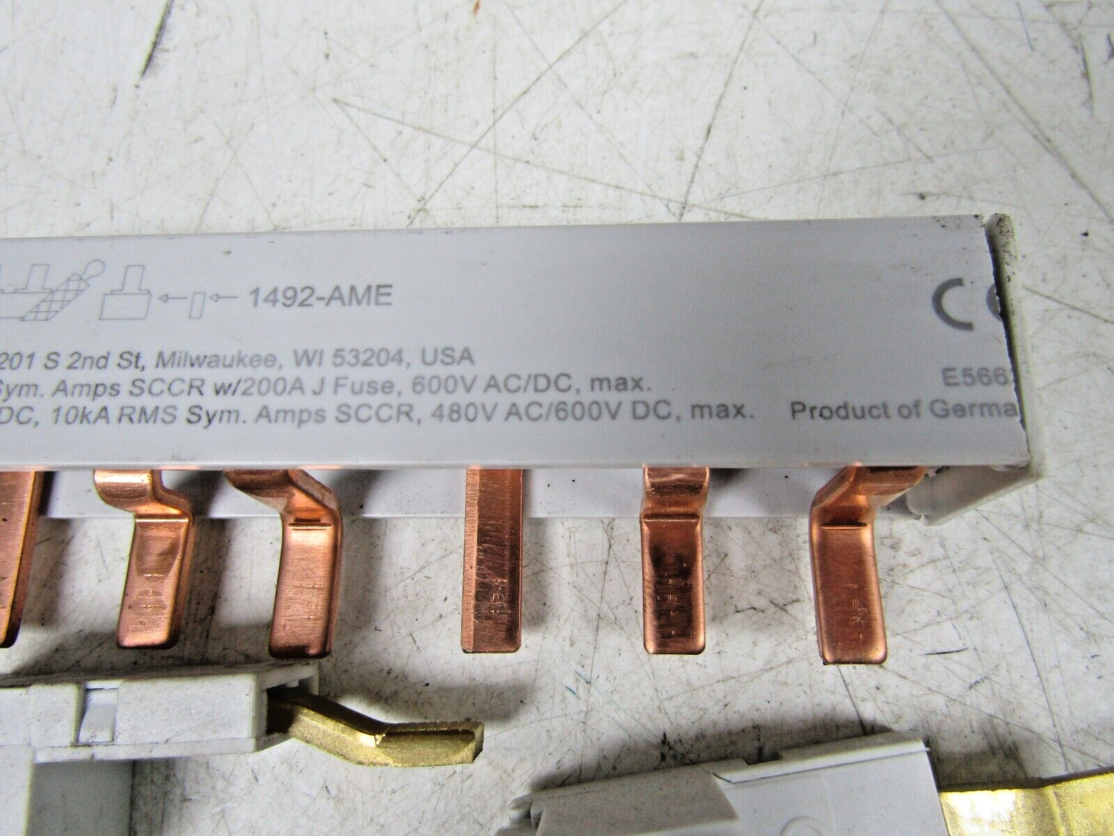 🔥6) NEW 1492-AAT1 TERMINAL POWER FEED BUS BAR 35305 FOR 1492-D 1492-SP 1492-FB
