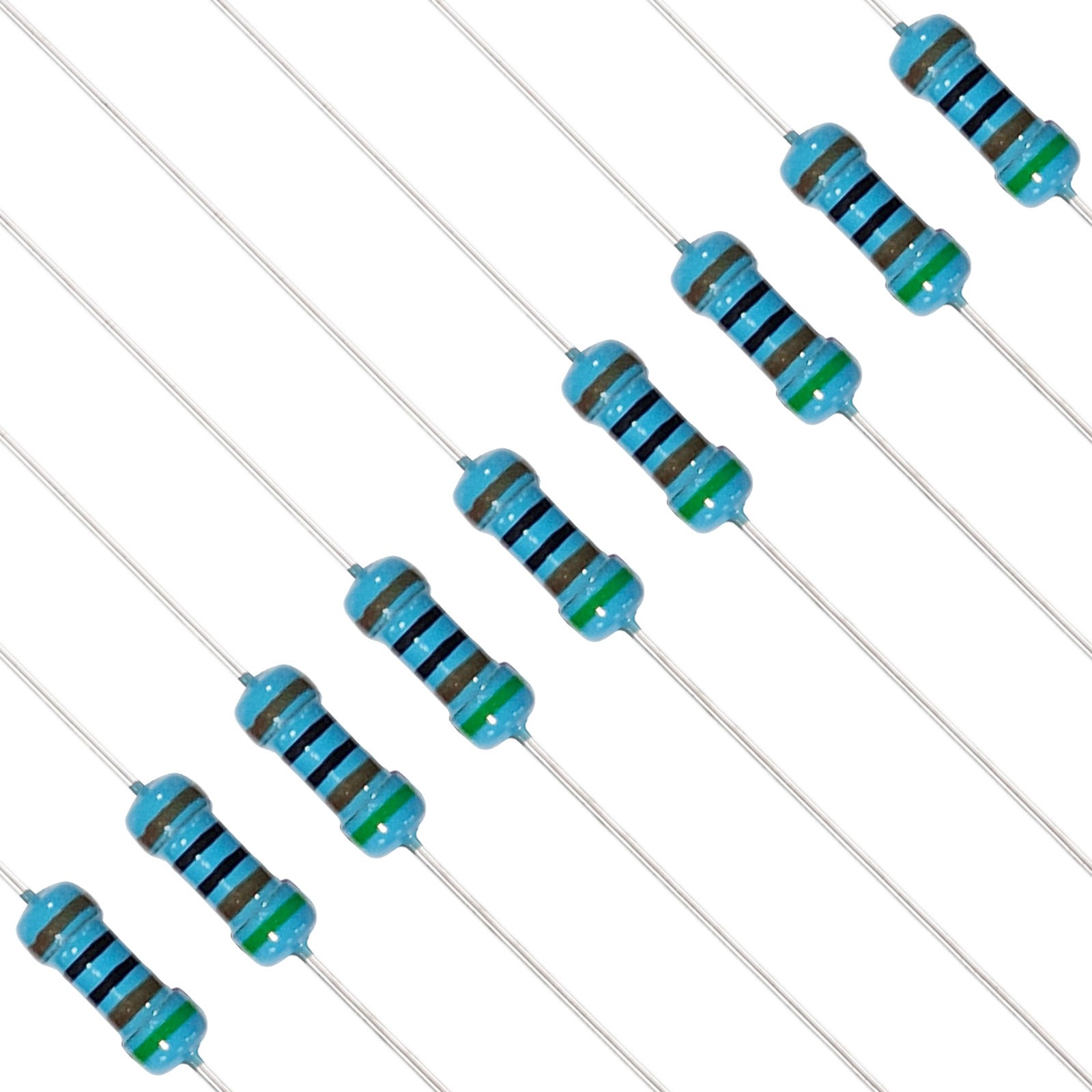 510 Ohm Resistor, 120Pcs 1/4W(0.25Watt) Metal Film Fixed Resistor 1% Tolerance