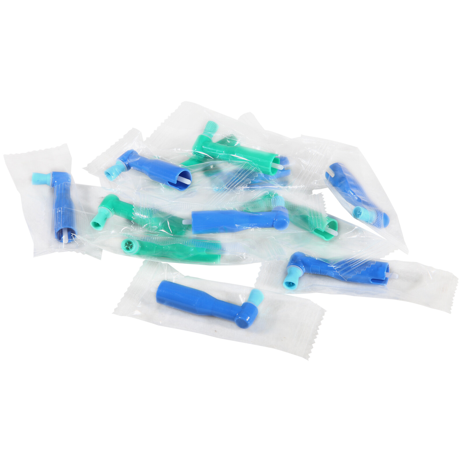 Dental Disposable Prophy Angles Soft Firm Green Blue Cups 90° Latex Free 100’s