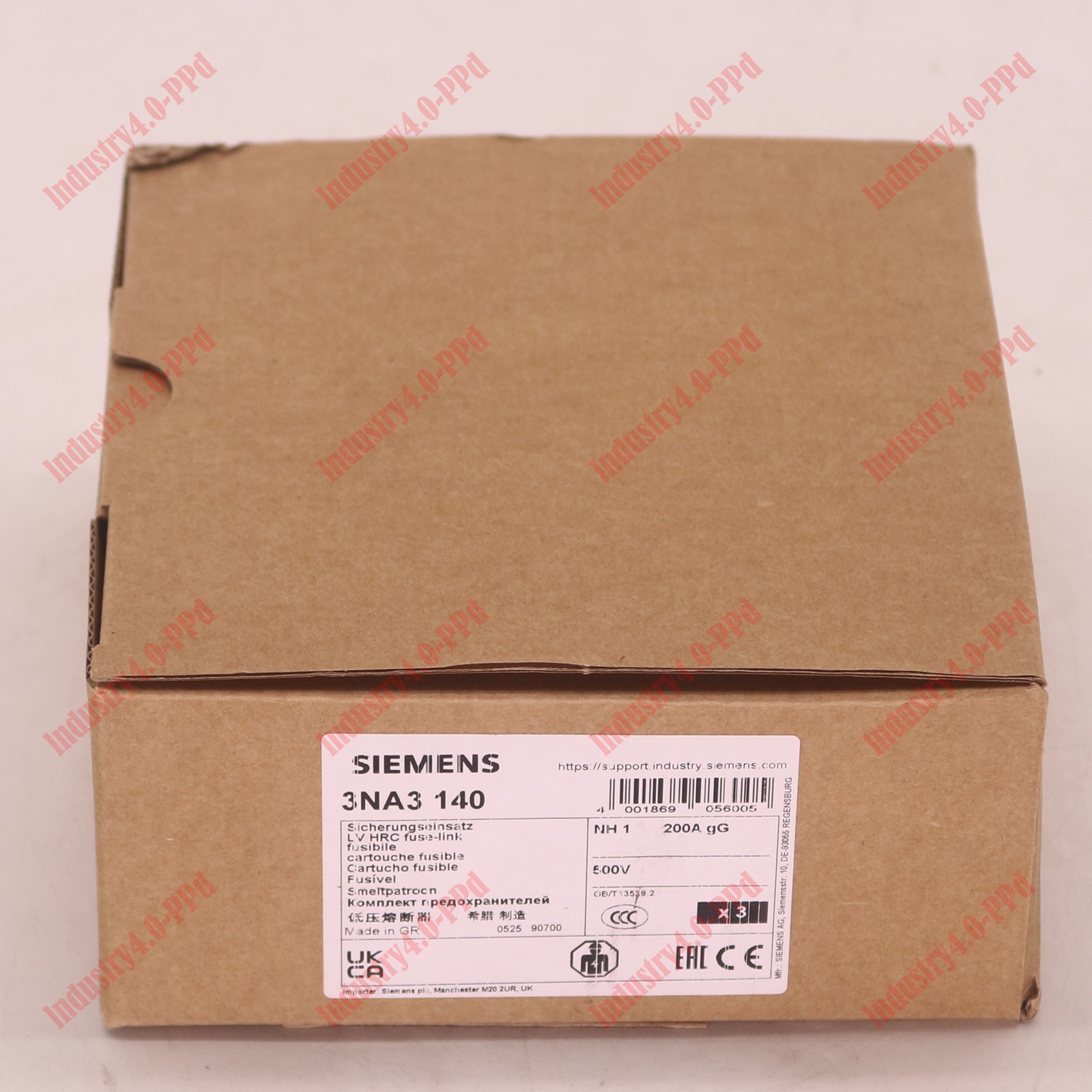 3PCS/1Box Siemens 3NA3140 NH1-gG 200A 500V Fuse -New Free Ship#XR