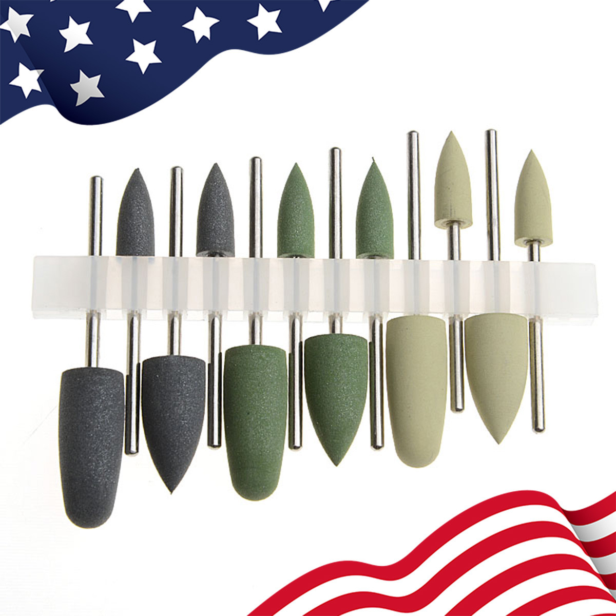 Dental Composite Polishing Kit Diamond Burs Cups Ceramics RA HP FG Shank Type