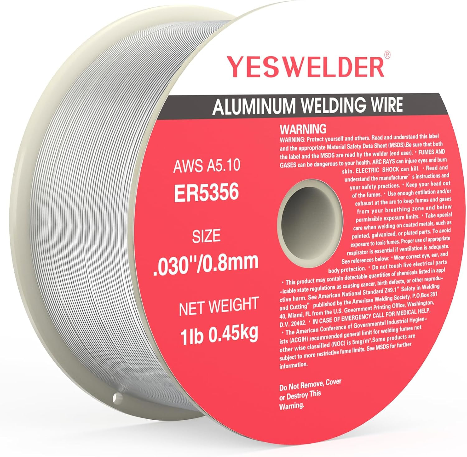 Magnesium Aluminum Welding Wire, ER5356 .030-Inch Diameter, 1-Pound Strong ABS P